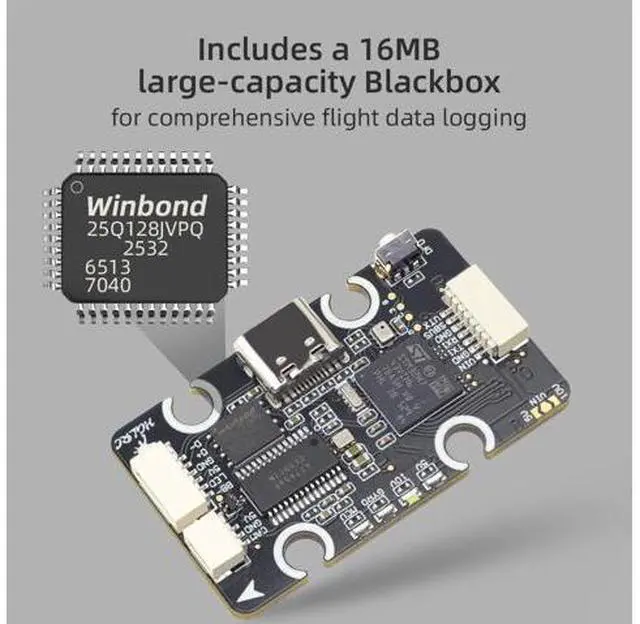 Alt view image 4 of 7 - H743 8S MINI V1 FC Flight Controller M3, with STM32H743 MCU ICM42688P gyroscope, Includes a 16MB Blackbox, compatible with Nblade
