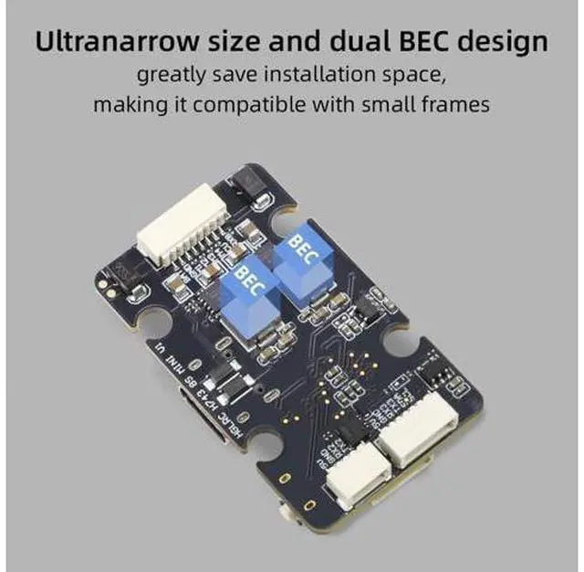 Alt view image 7 of 7 - H743 8S MINI V1 FC Flight Controller M3, with STM32H743 MCU ICM42688P gyroscope, Includes a 16MB Blackbox, compatible with Nblade