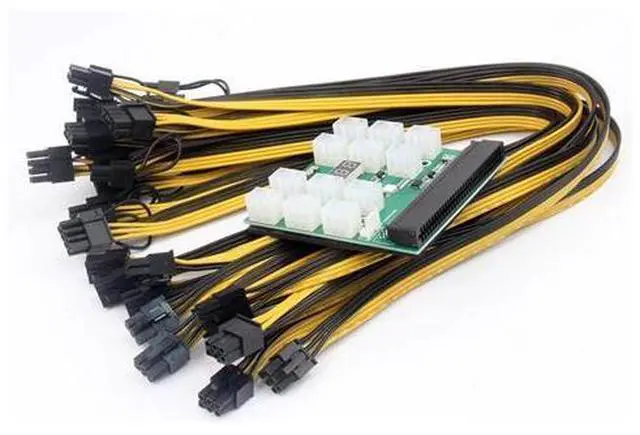 Main image of Breakout Board Adapter 12x6pin Server Power Supply Board 12V PCI-E Power Supply Circuitboard