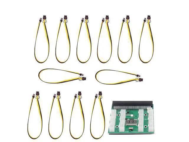 Alt view image 2 of 6 - Breakout Board Adapter 12x6pin Server Power Supply Board 12V PCI-E Power Supply Circuitboard