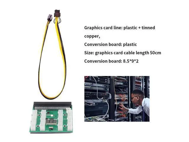 Alt view image 4 of 6 - Breakout Board Adapter 12x6pin Server Power Supply Board 12V PCI-E Power Supply Circuitboard