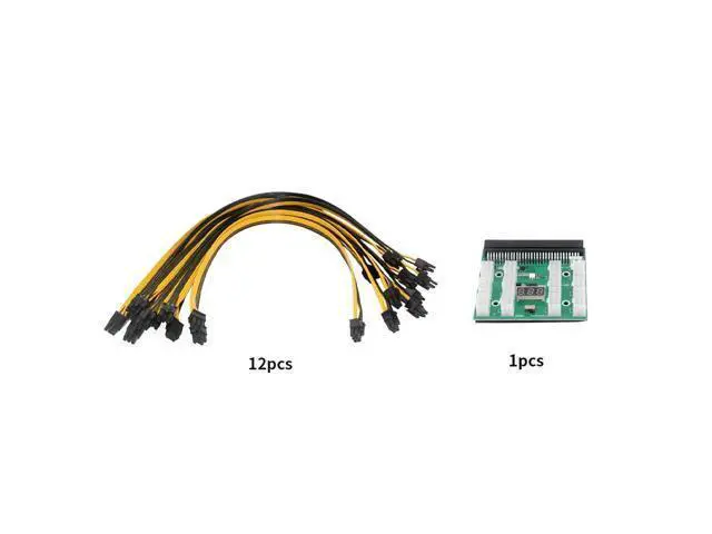 Alt view image 6 of 6 - Breakout Board Adapter 12x6pin Server Power Supply Board 12V PCI-E Power Supply Circuitboard