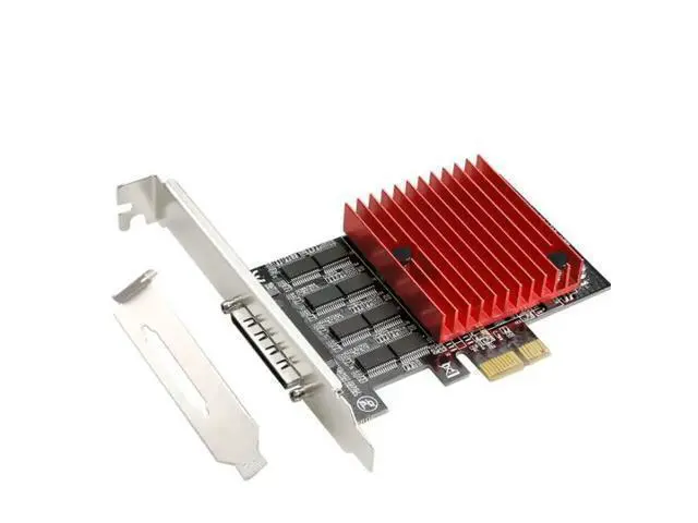 Alt view image 4 of 6 - 8ports RS232 COM to PCI Express Controller expansion card DB9 Serial PCIE riser card