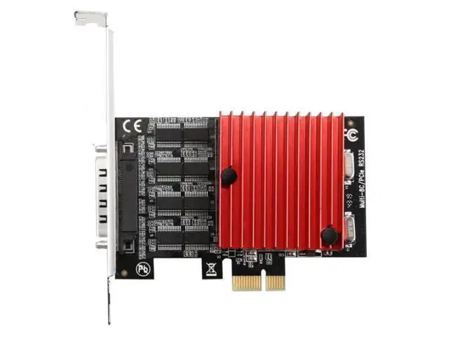 Alt view image 6 of 6 - 8ports RS232 COM to PCI Express Controller expansion card DB9 Serial PCIE riser card