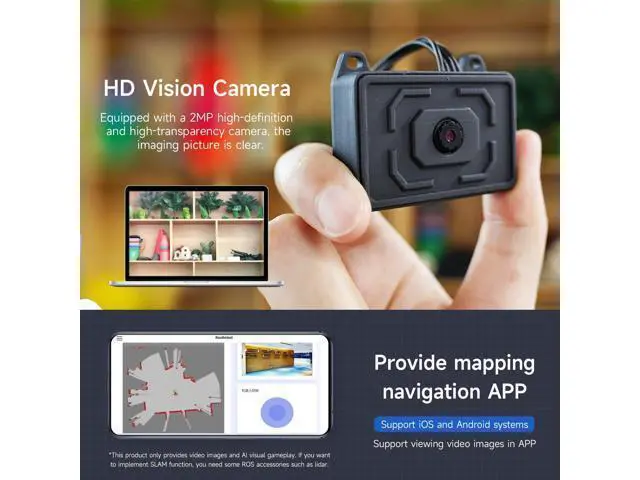 Alt view image 2 of 7 - Camera Image Transmission Module Integrates ESP32-S3 Chip and 2MP Camera for ROS 2 Robot Supports Remotely Connected to PC Virtual Robot,Raspberry P i,Jetson Nano,etc.