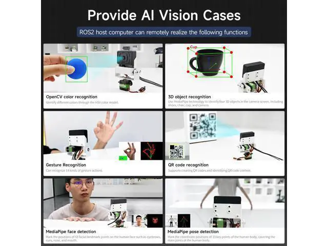 Alt view image 6 of 7 - Camera Image Transmission Module Integrates ESP32-S3 Chip and 2MP Camera for ROS 2 Robot Supports Remotely Connected to PC Virtual Robot,Raspberry P i,Jetson Nano,etc.