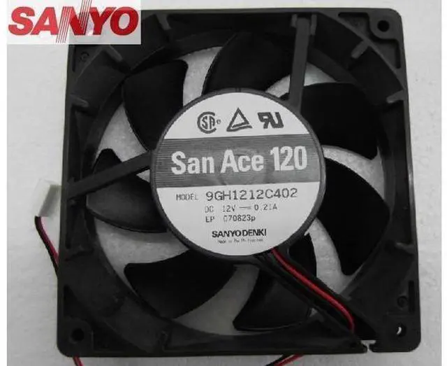 Main image of For Sanyo 9GH1212C402 12025 12cm DC12V 0.21A Dual Ball Quality Assurance Cooling Fan