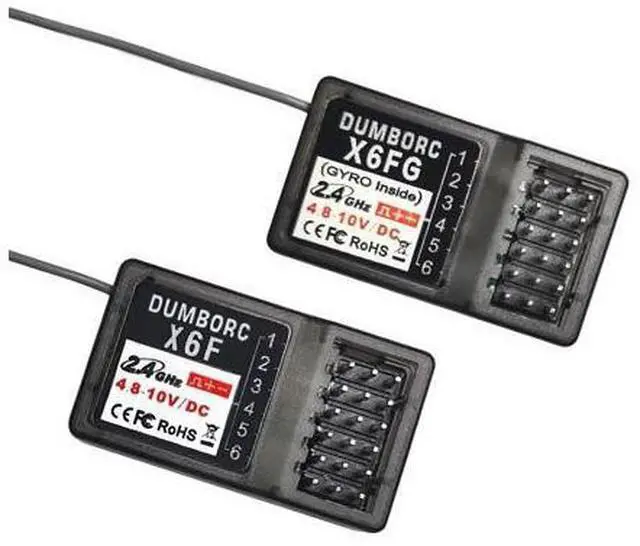 Main image of ATA HOBBY DUMBORC X6FG & X6F Receiver Set 6 Channels RC Receiver for DUMBORC X4/X5/X6 Transmitter RC Car Boat Tank Drifting Car