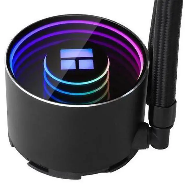 Alt view image 2 of 7 - Frozen Notte 120 ARGB Black Liquid CPU Cooler, 120mm PWM Fan with ARGB-Up to 2000RPM Speed, for AMD/AM4/AM5, Intel LGA1150/1151/1200/1700/1851,Black