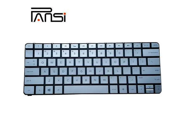 Alt view image 2 of 4 - Keyboard US Layout Notebook Keyboard for HP Spectre XT PRO13-3000 13T-3000 13-3000EA 743897-001 MP-13J73USJ886 Silver Backlight