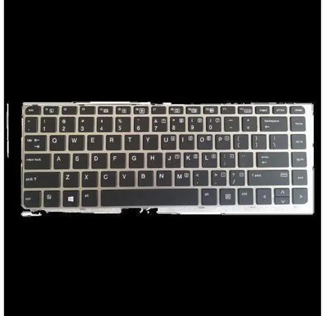 Main image of US Backlit Positivo Notebook Keyboard Dns Clevo for HP EliteBook 840 745 G3 745 840 848 G4 836308-001 821177-001 NSK-CY2BV