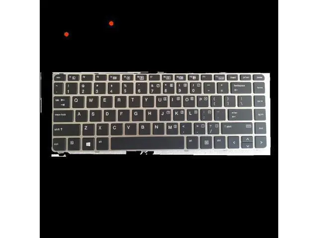 Alt view image 2 of 4 - US Backlit Positivo Notebook Keyboard Dns Clevo for HP EliteBook 840 745 G3 745 840 848 G4 836308-001 821177-001 NSK-CY2BV