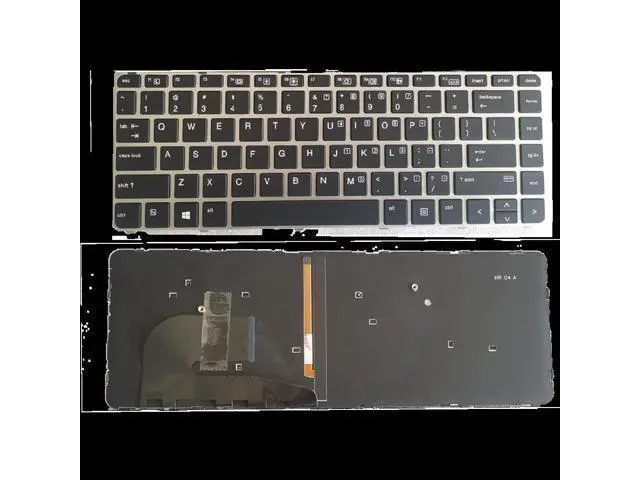 Alt view image 4 of 4 - US Backlit Positivo Notebook Keyboard Dns Clevo for HP EliteBook 840 745 G3 745 840 848 G4 836308-001 821177-001 NSK-CY2BV