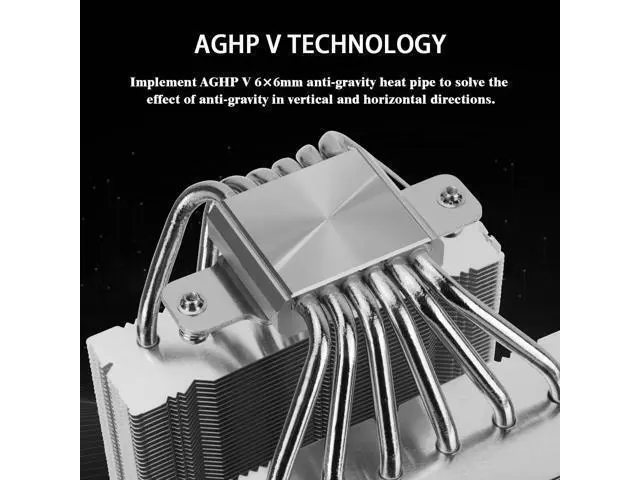 Alt view image 2 of 6 - Royal Knight 120 SE CPU Cooler, Only 155mm High, Dual Towers Dual PWM Fans TL-C12B V2 and TL-C12015B, 6 Heat Pipes,PC Cooling for AM4/AM5/Intel LGA 1700/1851/1150/1151/1200