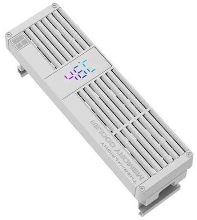 Main image of MC-3 Digital White RAM Cooling, ARGB Digital Display Screen Intelligent Temperature Color Change, Easy Installation,Universal Across All PC Platforms, White
