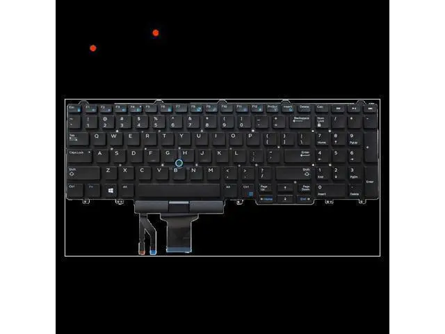 Alt view image 2 of 4 - 2021 Year for Dell Notebook Keyboards Dns Clevo Intelbras E5550 E5570 Precision 3510 7510 7710 7720 7520 3520 P53F