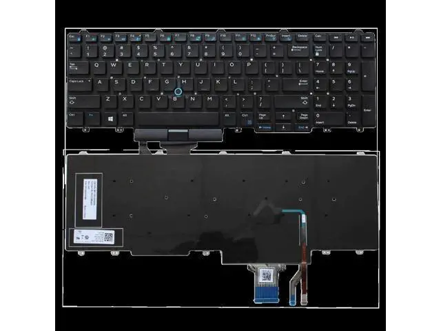 Alt view image 4 of 4 - 2021 Year for Dell Notebook Keyboards Dns Clevo Intelbras E5550 E5570 Precision 3510 7510 7710 7720 7520 3520 P53F