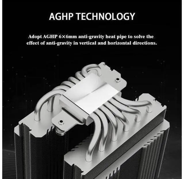 Alt view image 2 of 7 - Peerless Assassin 120 Digital White CPU Air Cooler, Digital Screen Top Cover,6 Heatpipes Computer CPU Cooler, for AM4/AM5,Intel LGA1700/1851/1150/1151/1200, PC Cooler-White