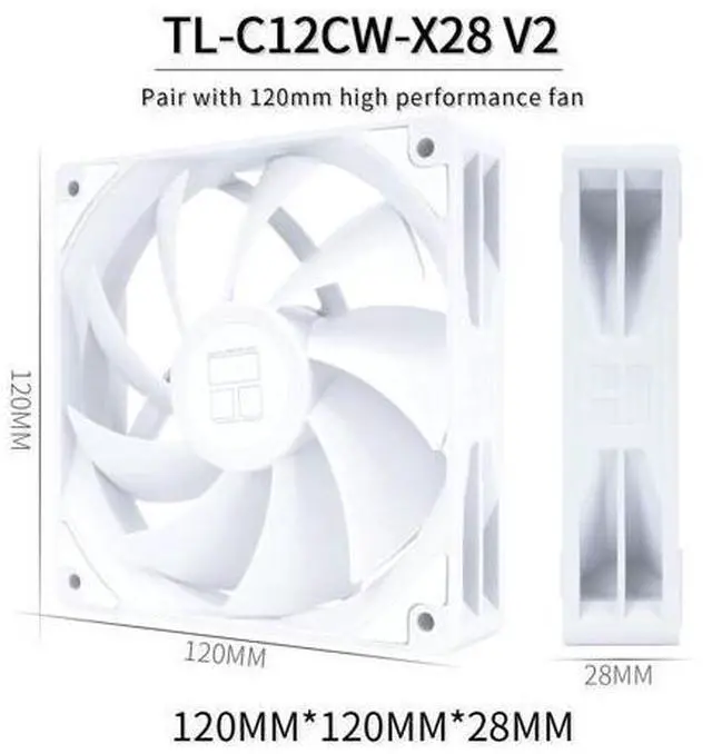 Alt view image 6 of 7 - Peerless Assassin 120 Digital White CPU Air Cooler, Digital Screen Top Cover,6 Heatpipes Computer CPU Cooler, for AM4/AM5,Intel LGA1700/1851/1150/1151/1200, PC Cooler-White