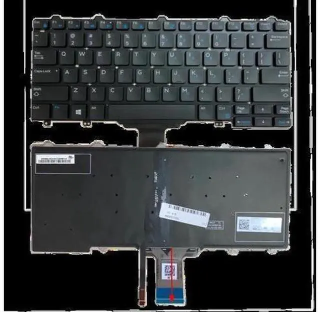 Main image of for Dell Notebook Backlit Keyboard Latitude E7250 7270 7350 E7270 MJ8HY 0MJ8HY XCD5M 0XCD5M Replacement Dns Shop Packard Bell US