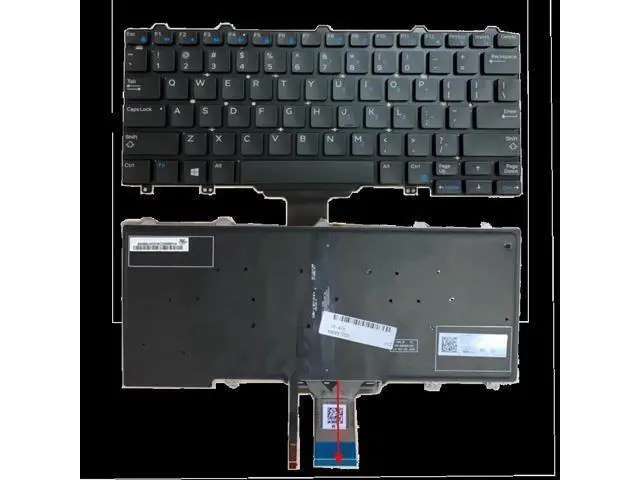 Alt view image 4 of 4 - for Dell Notebook Backlit Keyboard Latitude E7250 7270 7350 E7270 MJ8HY 0MJ8HY XCD5M 0XCD5M Replacement Dns Shop Packard Bell US