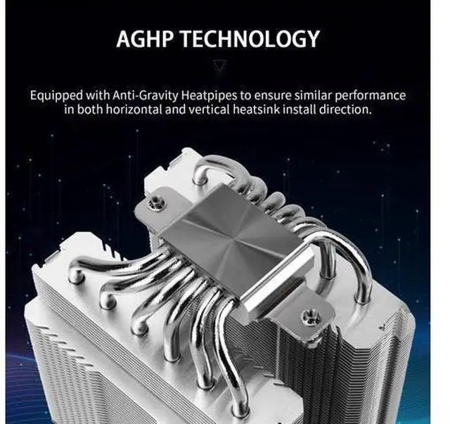 Alt view image 2 of 6 - Peerless Assassin 120 Black V3 CPU Cooler, 6 Heat Pipes AGHP Technology, Dual 120mm PWM Fans, 2000RPM Speed, for AMD:AM4 AM5/Intel LGA 1851/1700/1150/1151/1200,PC Cooler