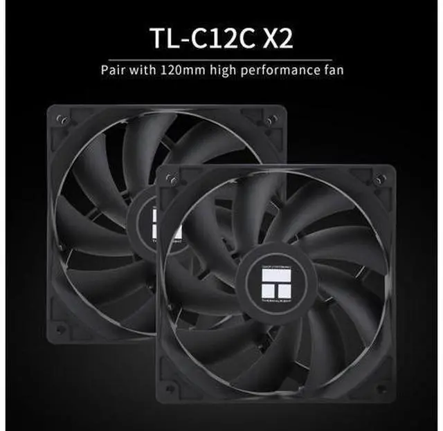 Alt view image 5 of 6 - Peerless Assassin 120 SE Black CPU Cooler, 6 Heat Pipes PC Cooling, Dual Towers and Dual PWM Fans, Computer CPU Air Cooling for AMD:AM4 AM5&Intel LGA1150/1151/1200/1700/1851,Black