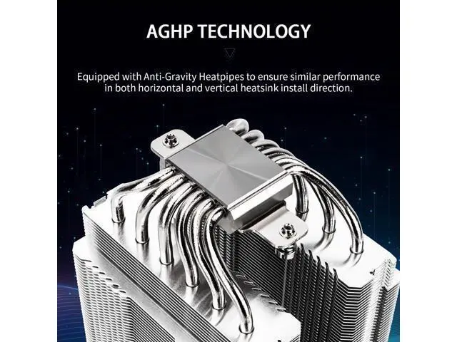 Alt view image 2 of 5 - Peerless Assassin 120 White V3 CPU Cooler, 6 Heat Pipes AGHP Technology, Dual 120mm PWM Fans, 2000RPM Speed, for AMD:AM4 AM5/Intel LGA 1851/1700/1150/1151/1200,PC Cooler