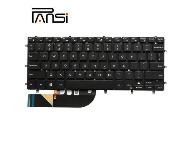 Alt view image 2 of 4 - Replacement US Keyboard for Dell XPS 13 9343 9350 9360 Inspiron 13 7347 7348 7352 15 7547 7548 Laptop Backlight No Frame