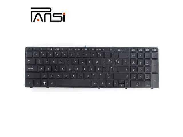 Alt view image 2 of 4 - Keyboard Replacement with Black Frame for HP Elitebook 8560P 8570P Probook 6560B 6565B 6567B 6570B 6575B Series Laptop Black US