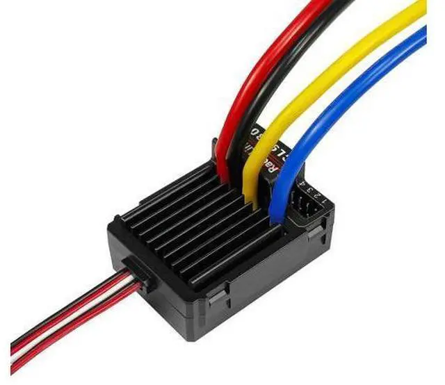 Main image of Radiolink CL9030 90A RC Brushed ESC, 2-4S Waterproof Electric Speed Controller with Dual BEC (5.5V/7.5V 5A), XT60 Plug for RC Cars and Boats, Crawlers, Trucks or Tanks