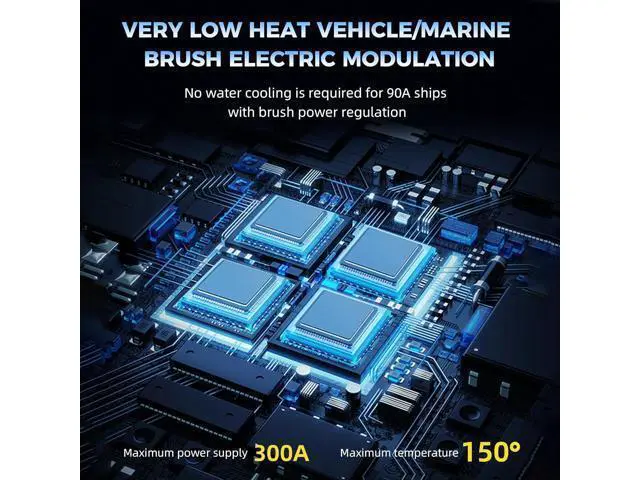 Alt view image 3 of 7 - Radiolink CL9030 90A RC Brushed ESC, 2-4S Waterproof Electric Speed Controller with Dual BEC (5.5V/7.5V 5A), XT60 Plug for RC Cars and Boats, Crawlers, Trucks or Tanks