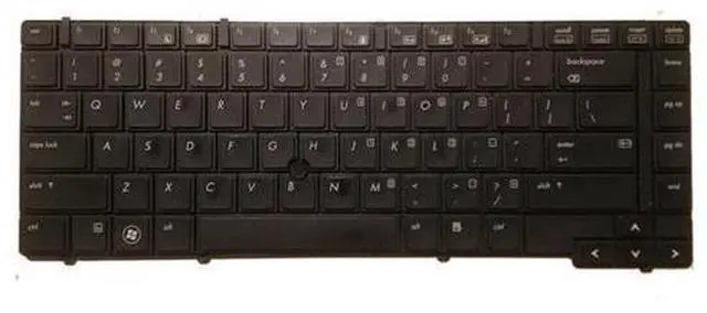 Main image of Replacement Keyboard with Pointstick for HP EliteBook 8440p 8440w Series Competible 594052-001 598042-001 V103102CS11 US Black