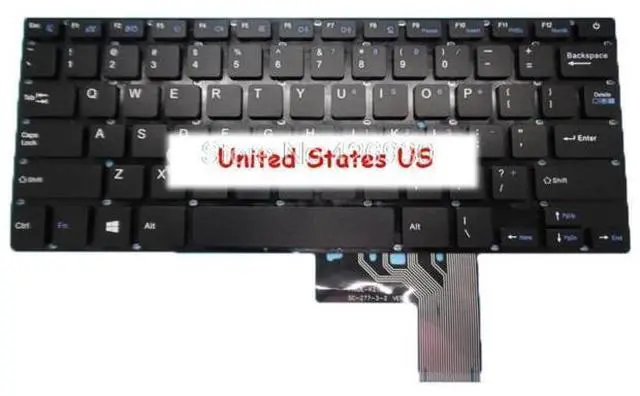 Main image of Laptop Keyboard For Dere V700 0280JJ NB92-16 342808054 S84 13.3' English US NO Frame