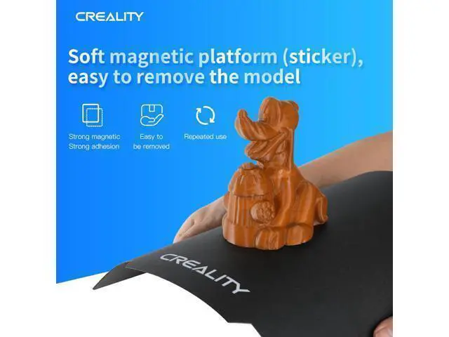 Alt view image 4 of 6 - CREALITY 3D Flexible Magnetic Build Surface Plate Pads 310*310*1mm Heated Bed For CR-10/CR-10S Printer Parts