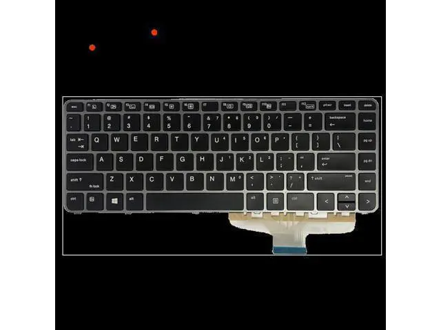 Alt view image 2 of 4 - US Backlit Positivo Notebook Keyboard Dns Clevo for HP ELIteBook FOLIO 1040 G3 with Silver Frame