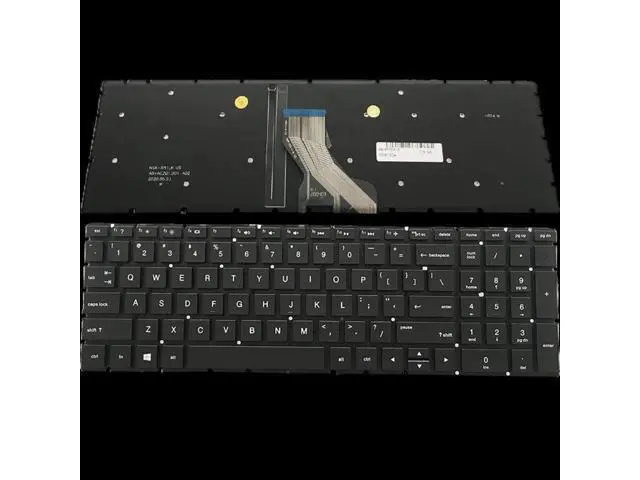 Alt view image 4 of 4 - Us Positive Notebook Backlit Keyboards Dns Intelbras for HP TPN-C135 15-DA 15-DB 15-DX 15q-ds 15-CX