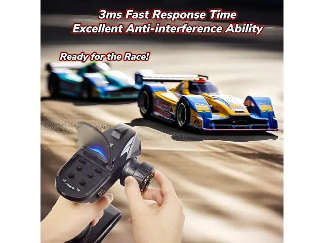 Alt view image 2 of 7 - ATA HOBBY DUMBORC X4 2.4GHz 4-Channel RC Radio Transmitter and Receiver X6F with Fail-Safe & Low Voltage Alarm Function Mixed Mode for Rc Vehicle Car Boat Tank Model Parts Remote Controller