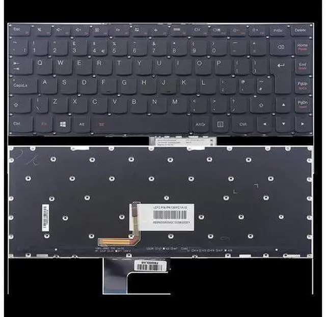 Alt view image 4 of 4 - Factory US for Thinkpad Backlit Keyboard for Laptop Clevo Dns Intelbras for Lenovo 700-14ISK E31-70 Yoga 2 13 U31-70 20344