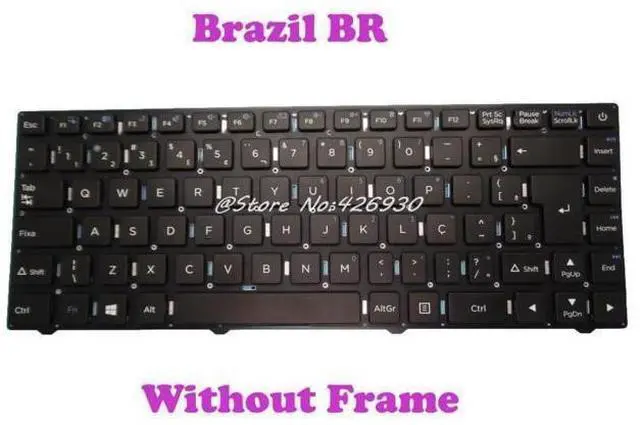 Main image of BR Keyboard For Positivo Motion I341TAi I3464Ai I3464A C432Bi C432A C41TA C41TAI C432BI C4500A C4500AI Brazil BR Without Frame