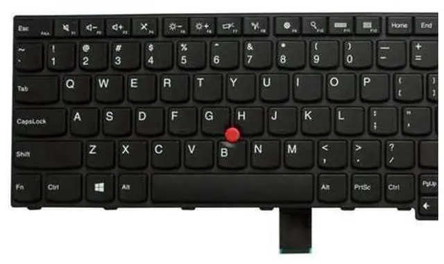 Alt view image 4 of 4 - PANSI Replacement Keyboard for Lenovo Thinkpad E550 E550C E555 E560 E565 Laptop No Backlight