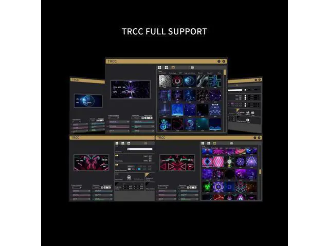 Alt view image 3 of 6 - Trofeo Vision LCD White Edition Case Sub-Display Features a 6.86-inch Full-Color LCD Screen (1280x480 Resolution) with Magnetic Panel Design. Supports DIY Dynamic/Static Images (White).