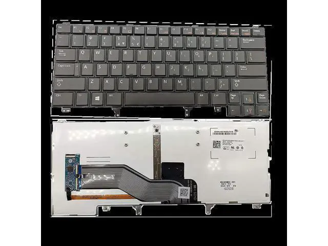 Alt view image 4 of 4 - US Backlit Keyboard Black for Laptop for Dell E6220 E6230 E6430 E6420 E6440 E5420 E6320 E6330 Positivo Notebook