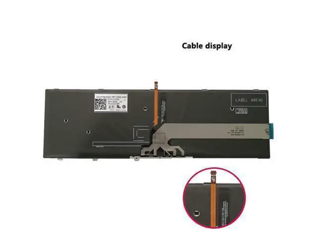 Alt view image 3 of 4 - for Dell Notebook Backlit Keyboard 15 3546 3565 3558 3549 3559 Inspiron 15-3000 5542 5543 5545 Replacement Clevo Packard Bell US