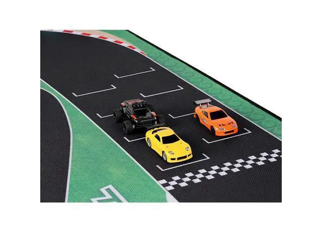 Alt view image 4 of 7 - Turbo Racing 1:76 RC Drift Car Race Track Mat: Portable Rubber 950x500mm Entry-Level Racing Track for Turbo Racing C64 C75 C73 C65 C72 Mini RC Drift Cars