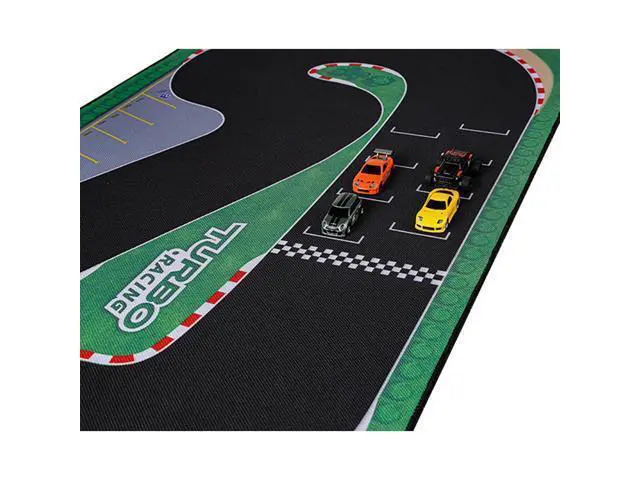Alt view image 7 of 7 - Turbo Racing 1:76 RC Drift Car Race Track Mat: Portable Rubber 950x500mm Entry-Level Racing Track for Turbo Racing C64 C75 C73 C65 C72 Mini RC Drift Cars