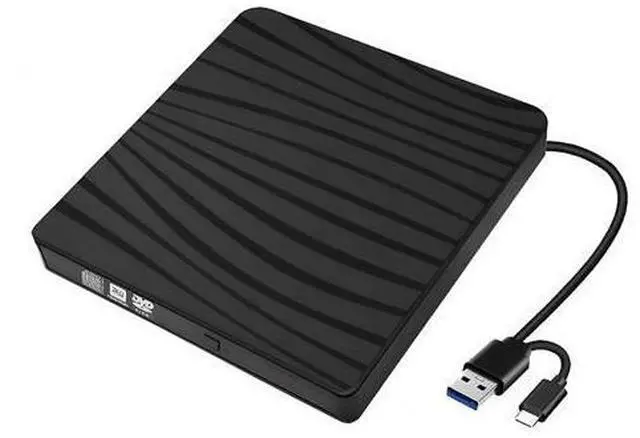 Main image of ULANSeN External CD/DVD Drive for Laptop, USB A/C 3.0 CD DVD Player Portable +/-RW Burner CD ROM Reader Writer Disk Duplicator Compatible with Laptop Desktop PC Windows Apple Mac Pro MacBook Linux