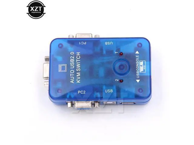 Alt view image 4 of 6 - 1pcs 2 Port Auto USB 2.0 USB2.0 VGA KVM Switch Switcher Box for PC Keyboard Mouse KVM Switch 2 in 1 out for DOS