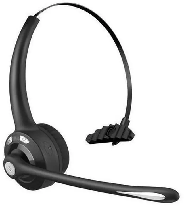 Main image of Pro Bluetooth Headphones, Trucker Bluetooth Headset, Wireless Over Head Earpiece, On Ear Car Bluetooth Headphones with Microphone for Truck Driver, Phones, Skype, Call Center, Office