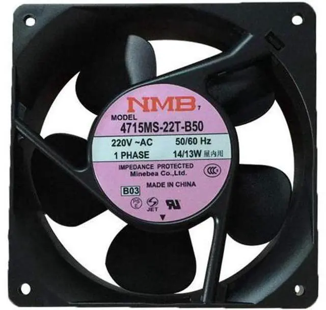 Main image of Original NMB-MAT 4715MS-22T-B50 Fan AC 220V 14/13W 120X120X38MM Cooling Fans for UPS